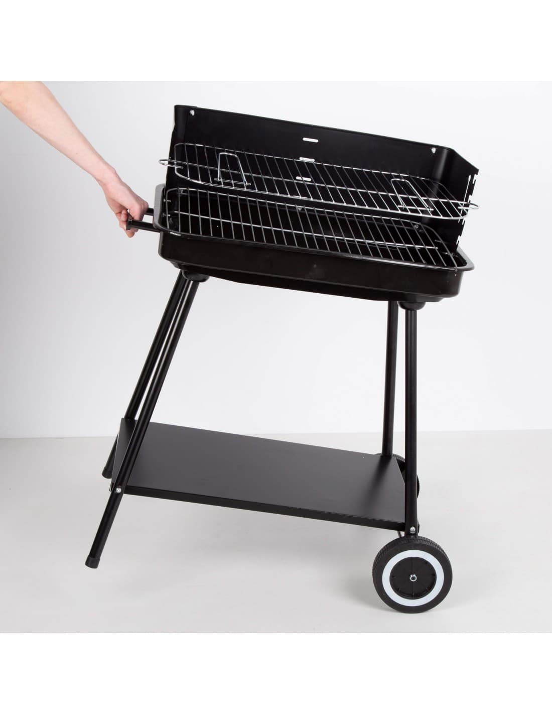 Barbacoa de carbón Aktive con parrilla regulable en 4 alturas 55 cm — barbacoa de carbón