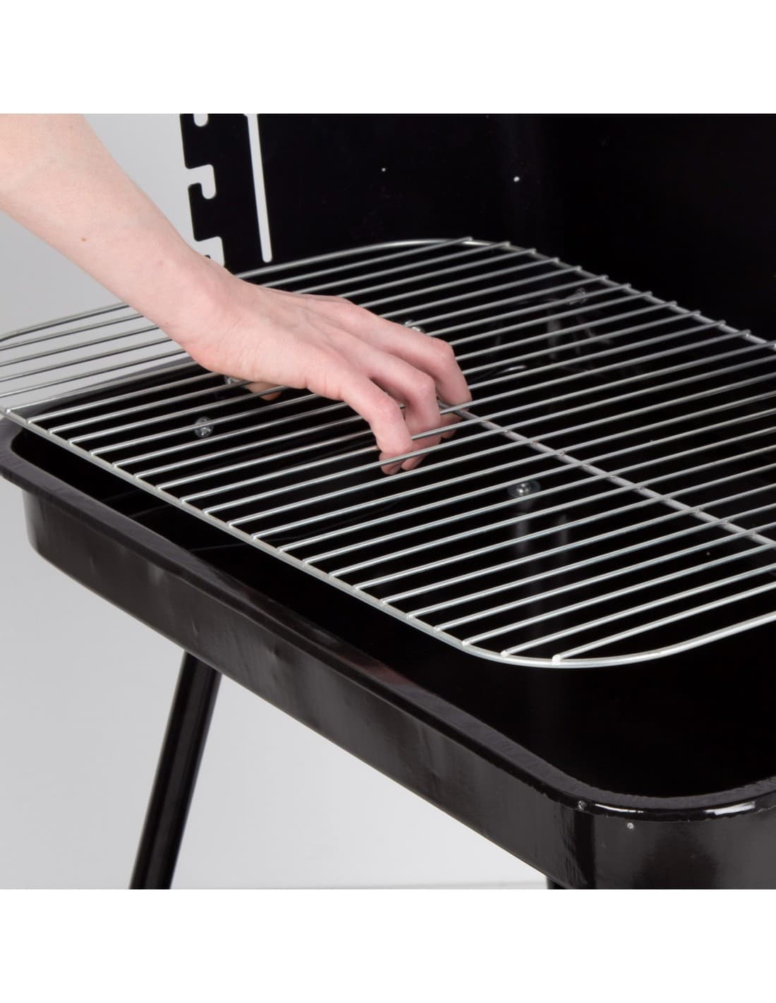 Barbacoa de carbón Aktive con parrilla regulable en 4 alturas 55 cm — barbacoa de carbón