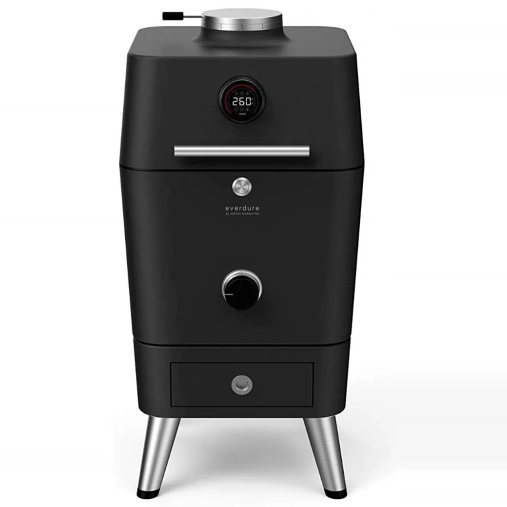 Barbacoa de carbón Everdure 4K con encendido eléctrico y control digital