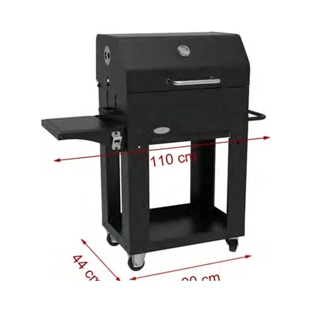Barbacoa de carbón Imor Miranda con tapa para parrilladas y ahumados: medidas y dimensiones