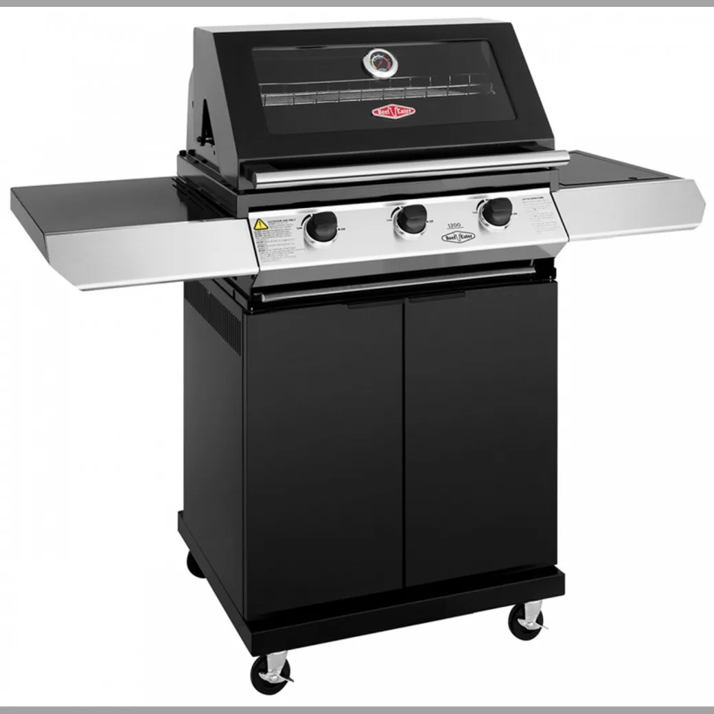 Barbacoa de gas BeefEater Discovery 1200E 3 quemadores con carro — barbacoa de gas 3 quemadores
