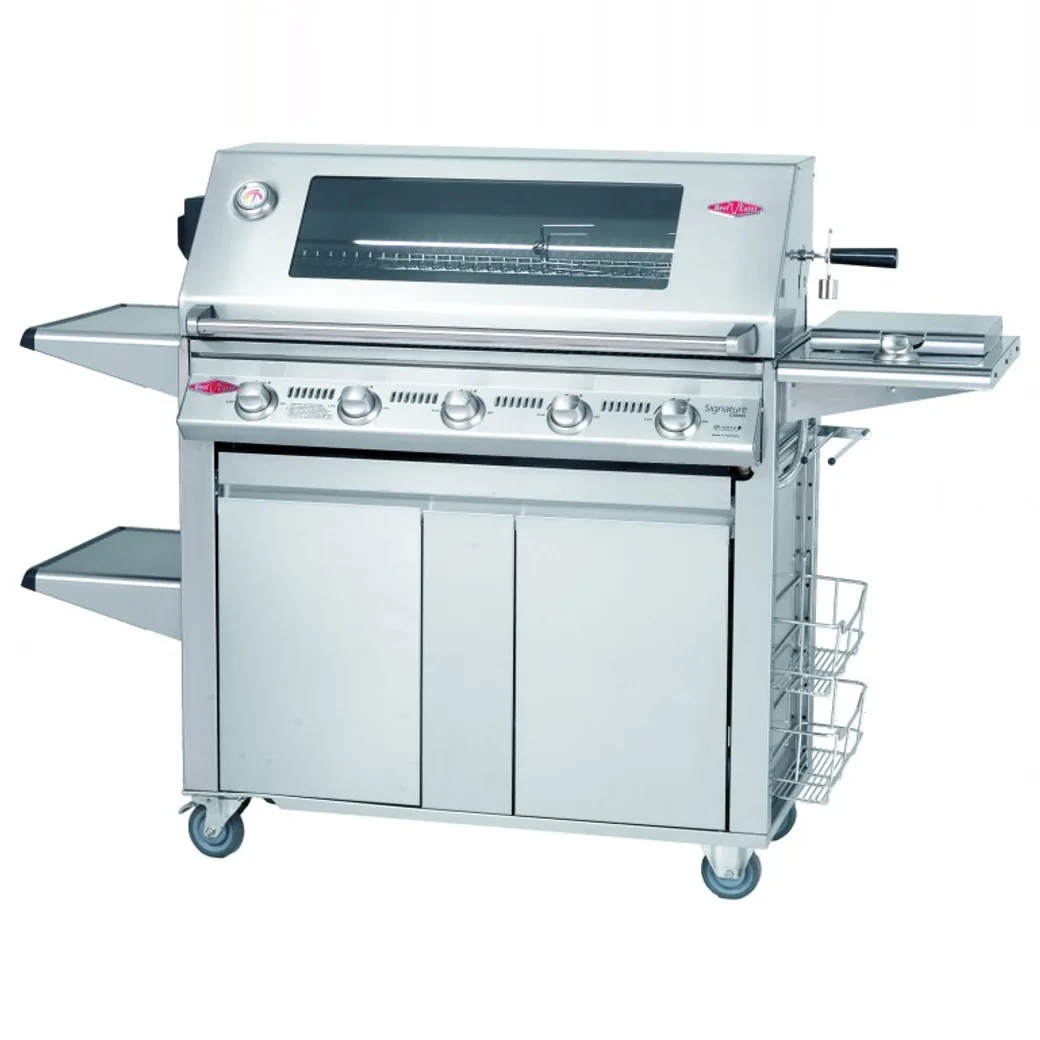 Barbacoa de gas BeefEater Signature Premium 5 quemadores inox con carro