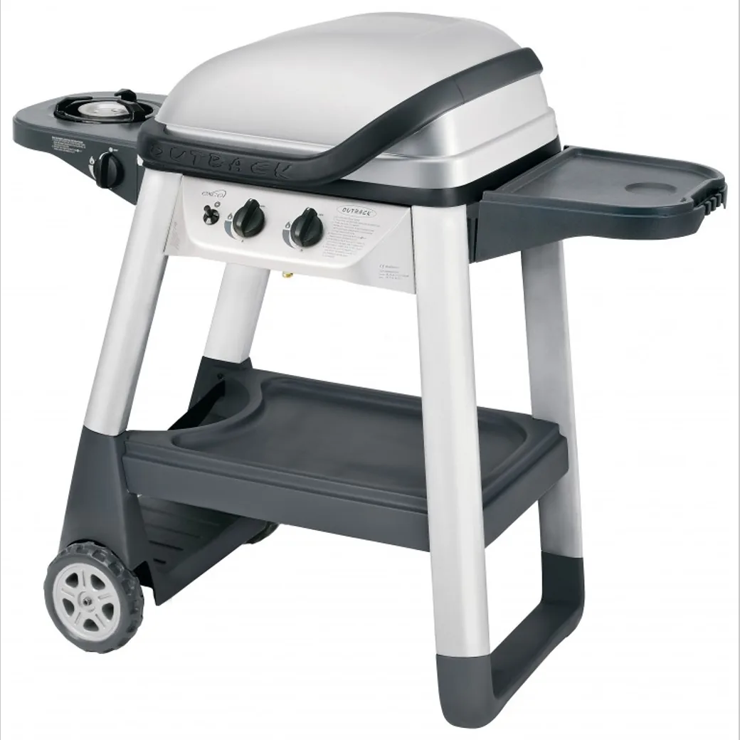 Barbacoa de gas Outback Excel 300 de 2 quemadores con hornillo lateral