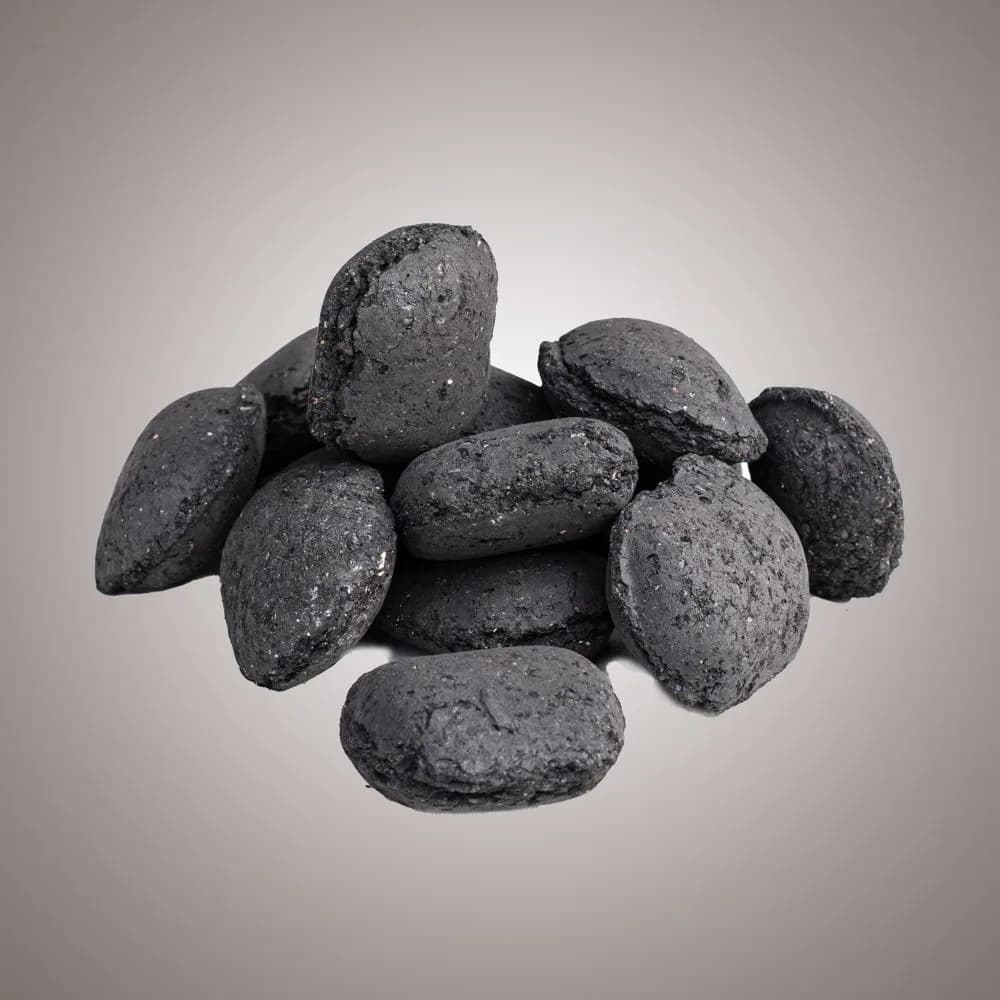Briquetas de carbón vegetal de encina 3 kg, brasa larga y estable — briquetas de carbón vegetal