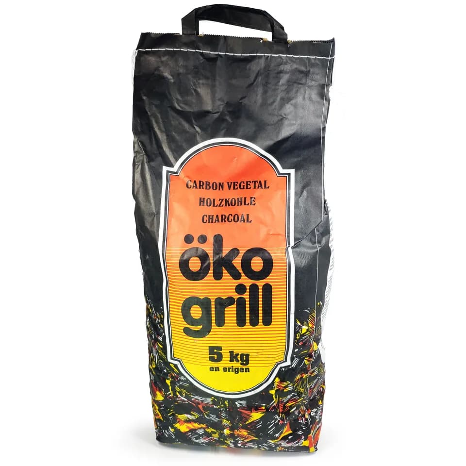 Carbón vegetal ÖKO GRILL 10 kg (2 sacos de 5 kg) — carbón vegetal