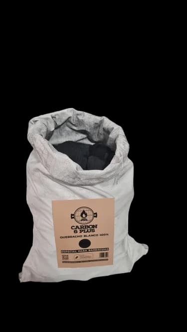 Carbón vegetal de quebracho blanco CARBON6PLUS 15 kg — carbón vegetal