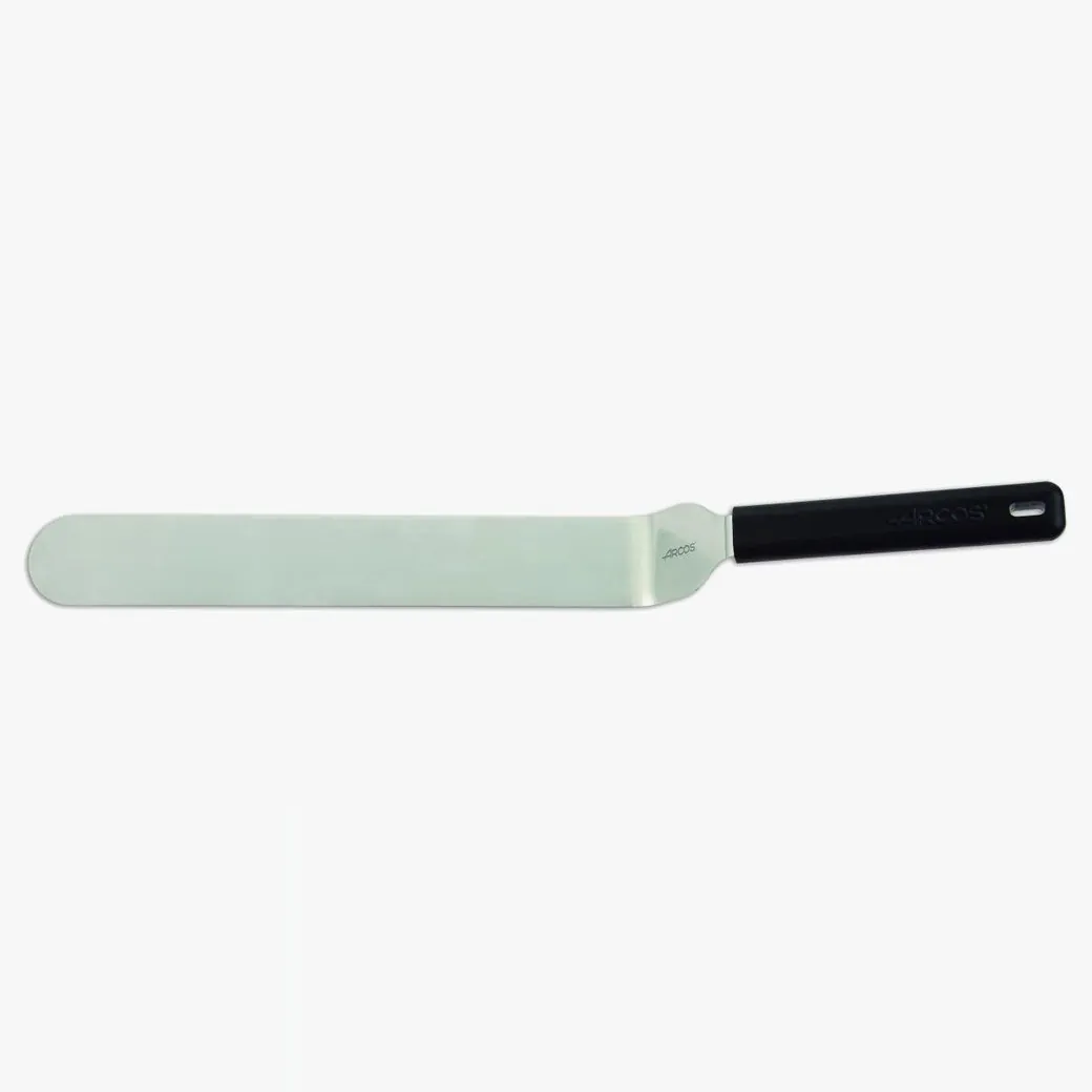 Espátula acodada Arcos 220 mm de acero inoxidable para emplatar — espátula acodada