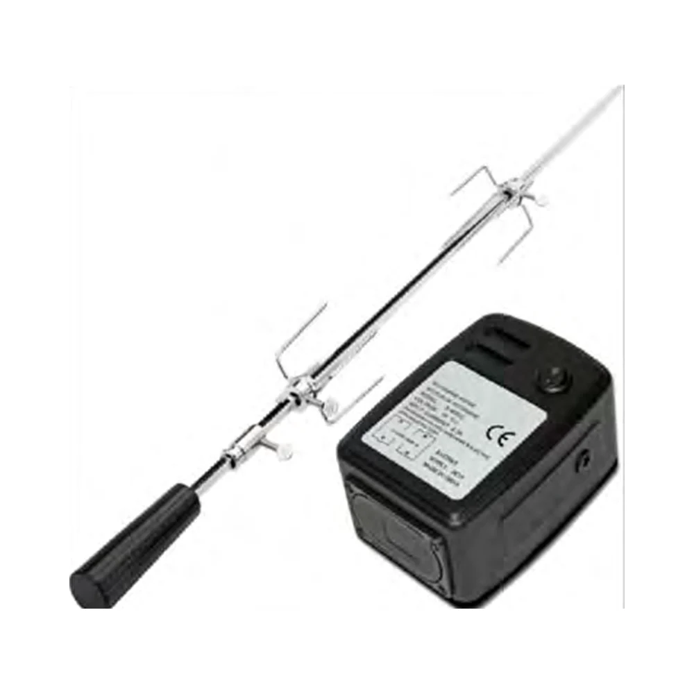 Espetón de acero inoxidable Imor de 70 cm con motor a pilas — espetón para barbacoa