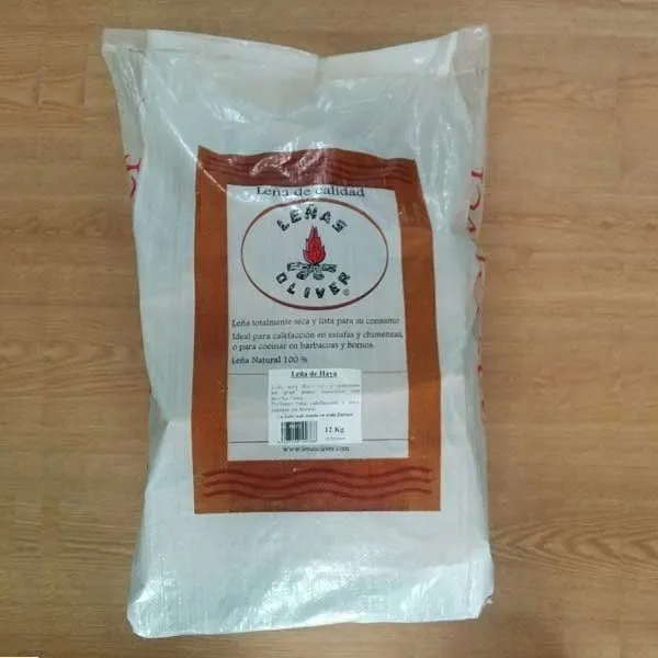 Leña de haya en saco 12 kg — leña de haya