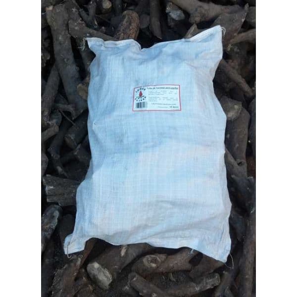 Leña de naranjo para paellas en saco 15 Kg — leña de naranjo para barbacoa