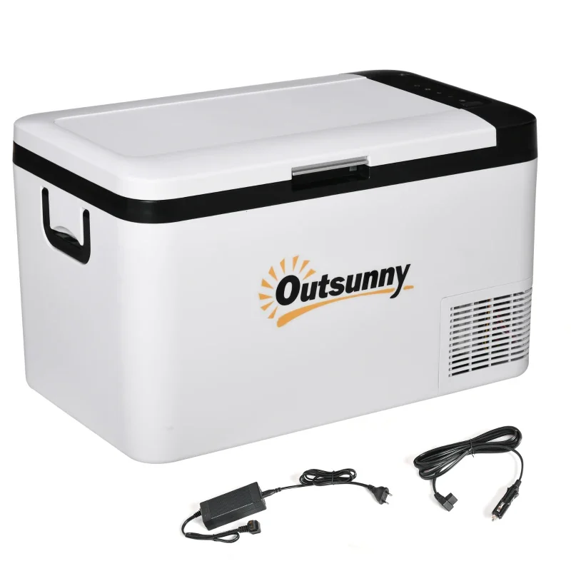 Nevera congelador portátil Outsunny 25 L compresor 12/24 V -20 °C