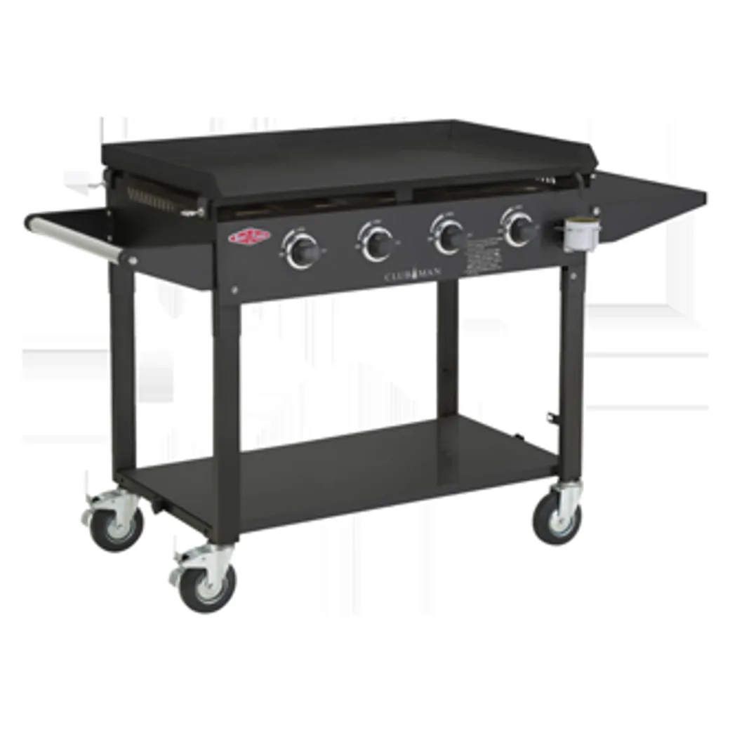 Plancha de gas BeefEater Clubman 4 quemadores 90 x 50 cm con carro — plancha de gas