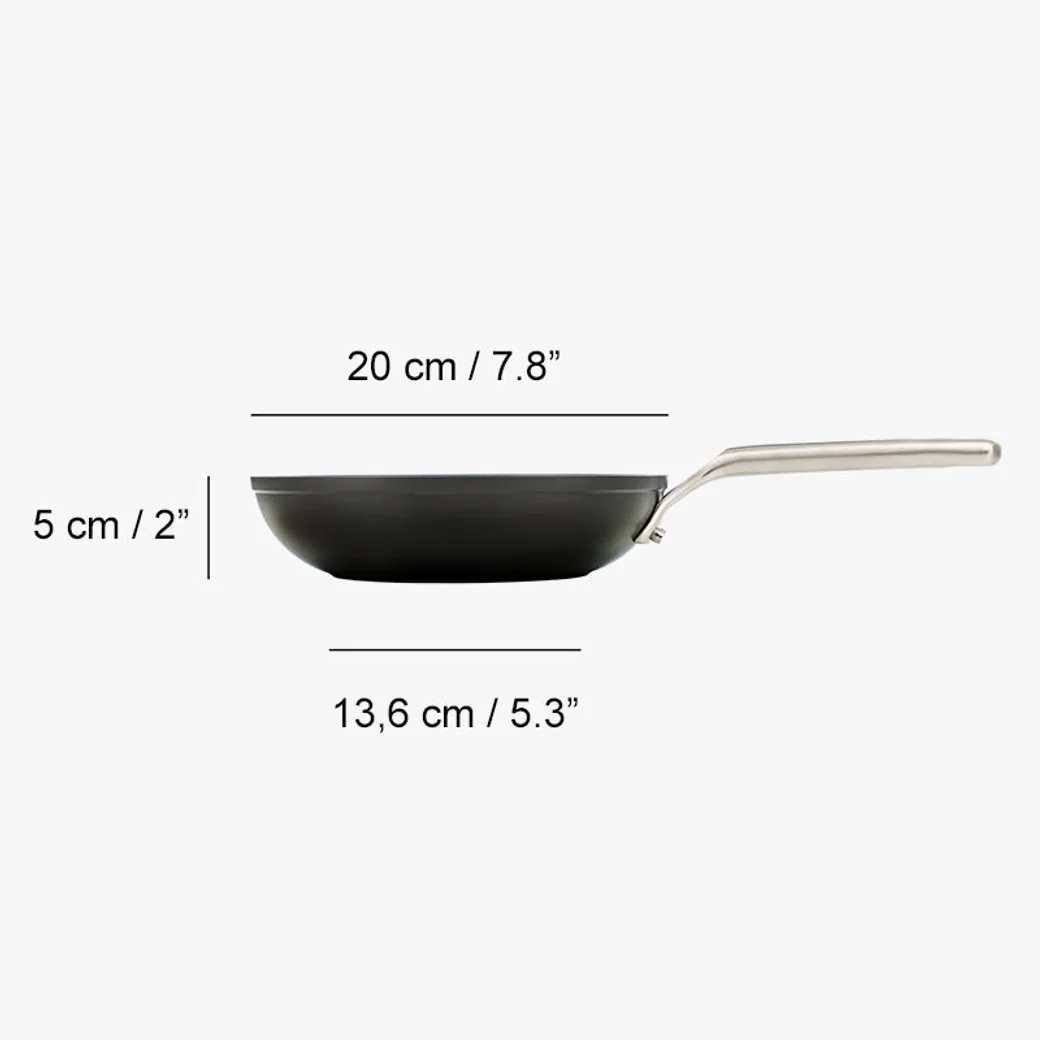 Sartén antiadherente cerámica Arcos Samoa 20 cm para inducción y horno: medidas y dimensiones