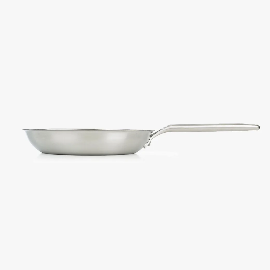 Sartén de acero inoxidable Arcos Samoa 26 cm sin antiadherente, para inducción: vista lateral