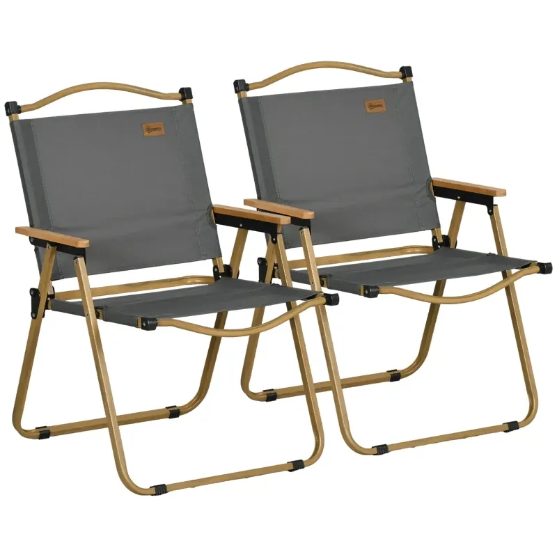 Set 2 sillas de camping plegables Outsunny Oxford