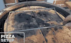 cocinar con kamado una pizza