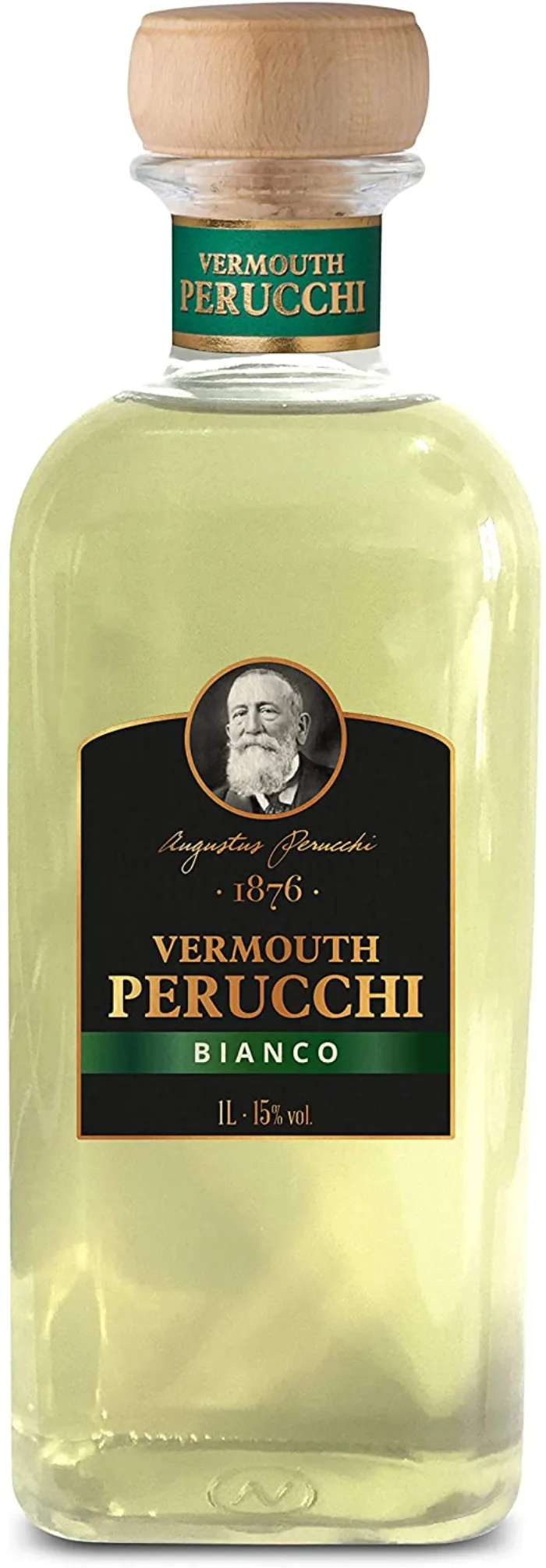 Botella de vermut blanco Perucchi
