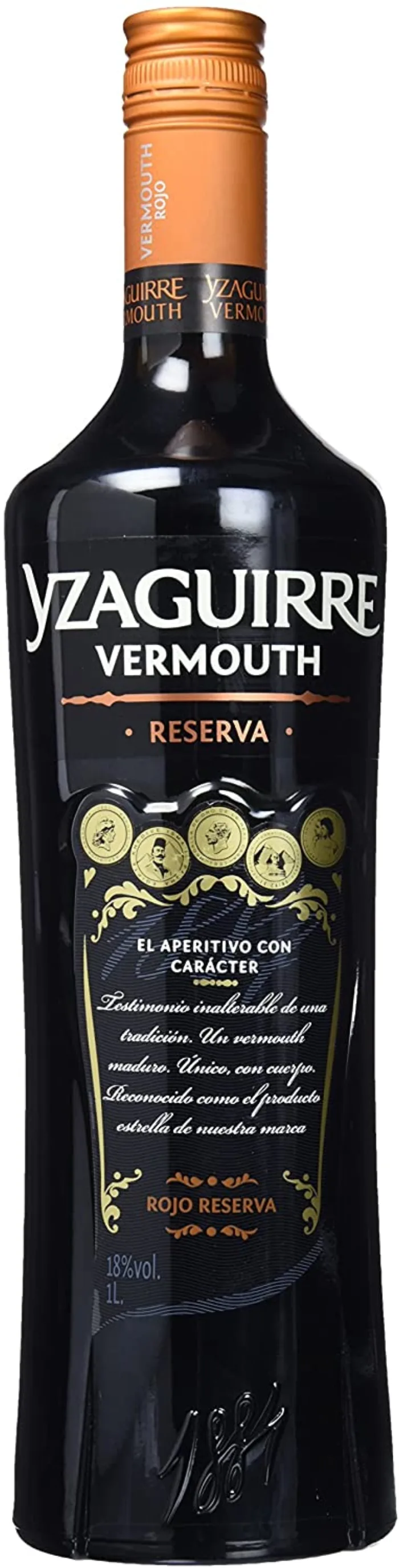 Botella de vermut rojo Yzaguirre Reserva