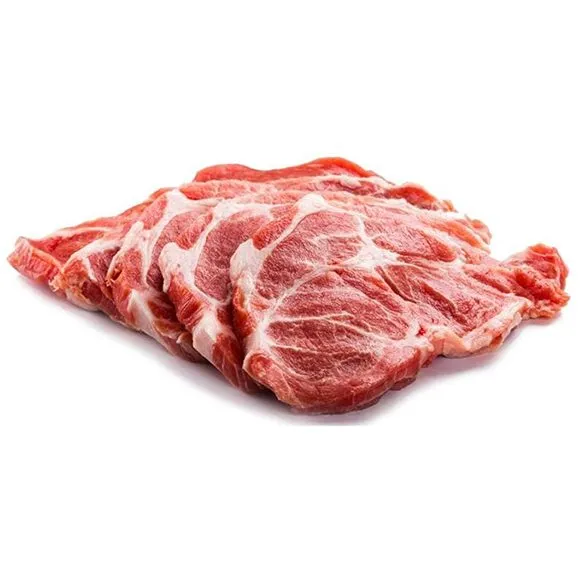 chuletas de aguja de cerdo