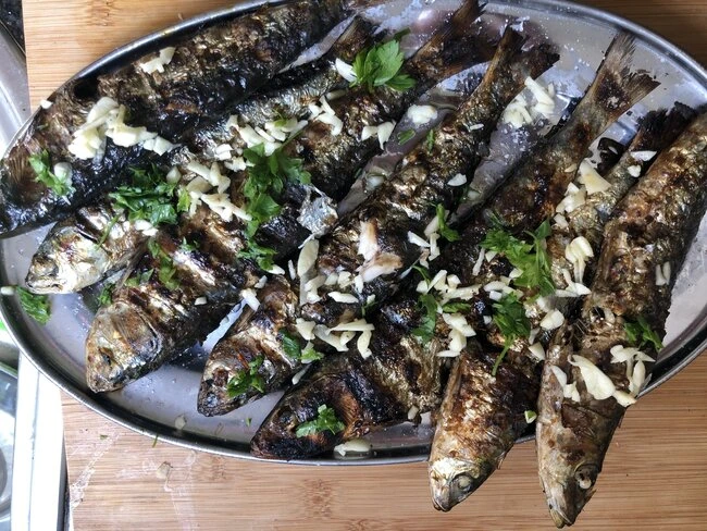 termómetro para barbacoa de pescado